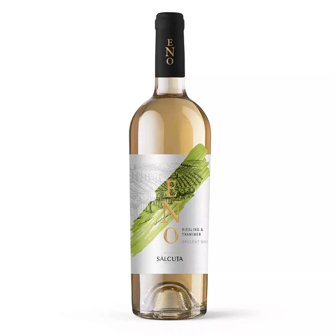 Вино ESalcuta Eno Riesling&amp;Traminer сухое белое 0,75л 13%