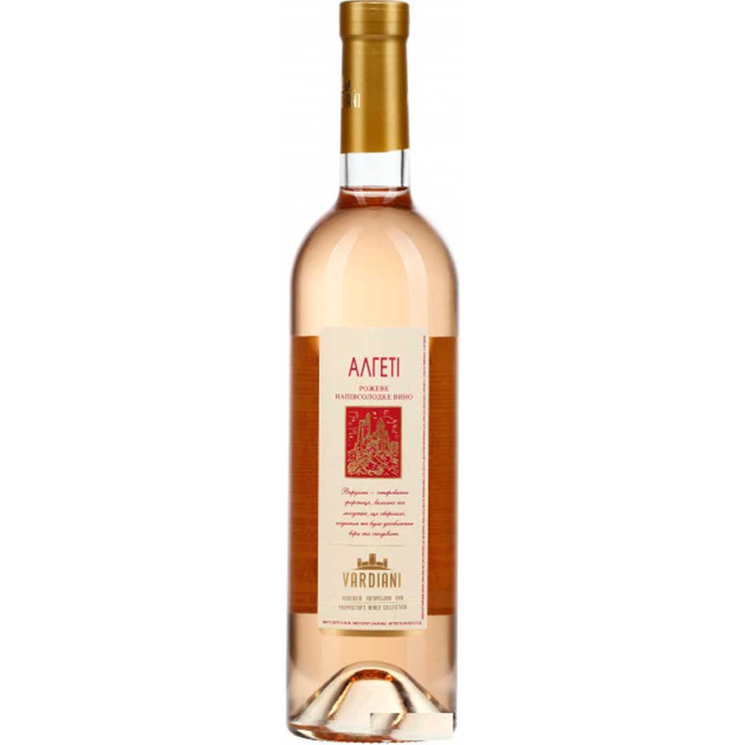 Вино Vardiani Алгети розовое полусладкое 0,75л 9 - 13% Вино полусладкое в RUMKA. Тел: 067 173 0358. Доставка, гарантия, лучшие цены!, фото1