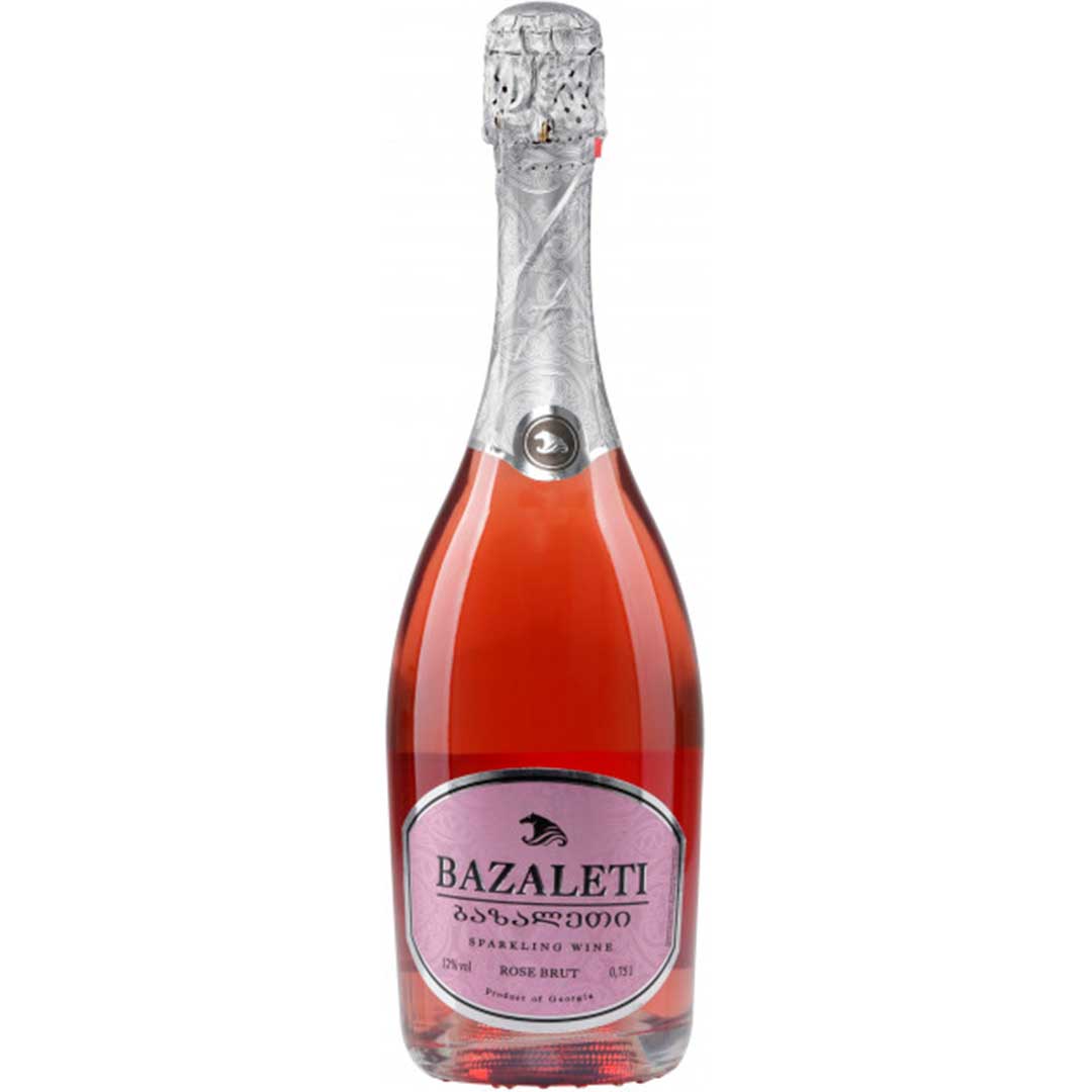 Вино игристое Bazaleti розовое брют 0,75 л 12% Шампанское и игристое вино в RUMKA. Тел: 067 173 0358. Доставка, гарантия, лучшие цены!, фото1