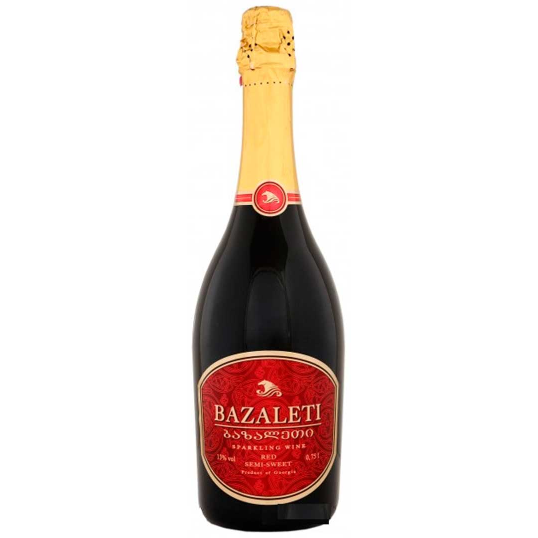 Вино ігристе Bazaleti червоне напівсолодке 0,75л 12% Шампанське напівсолодке на RUMKA. Тел: 067 173 0358. Доставка, гарантія, кращі ціни!, фото1