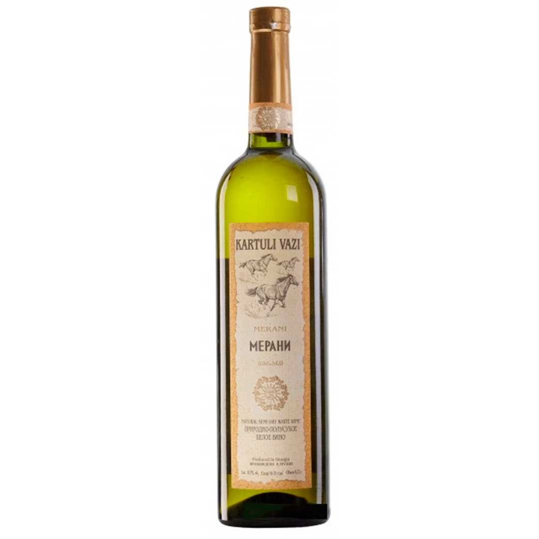 Вино Меранії біле напівсухе Kartuli Vazi (Картулі вазі) 0,75 л 11% Вино напівсухе на RUMKA. Тел: 067 173 0358. Доставка, гарантія, кращі ціни!, фото1