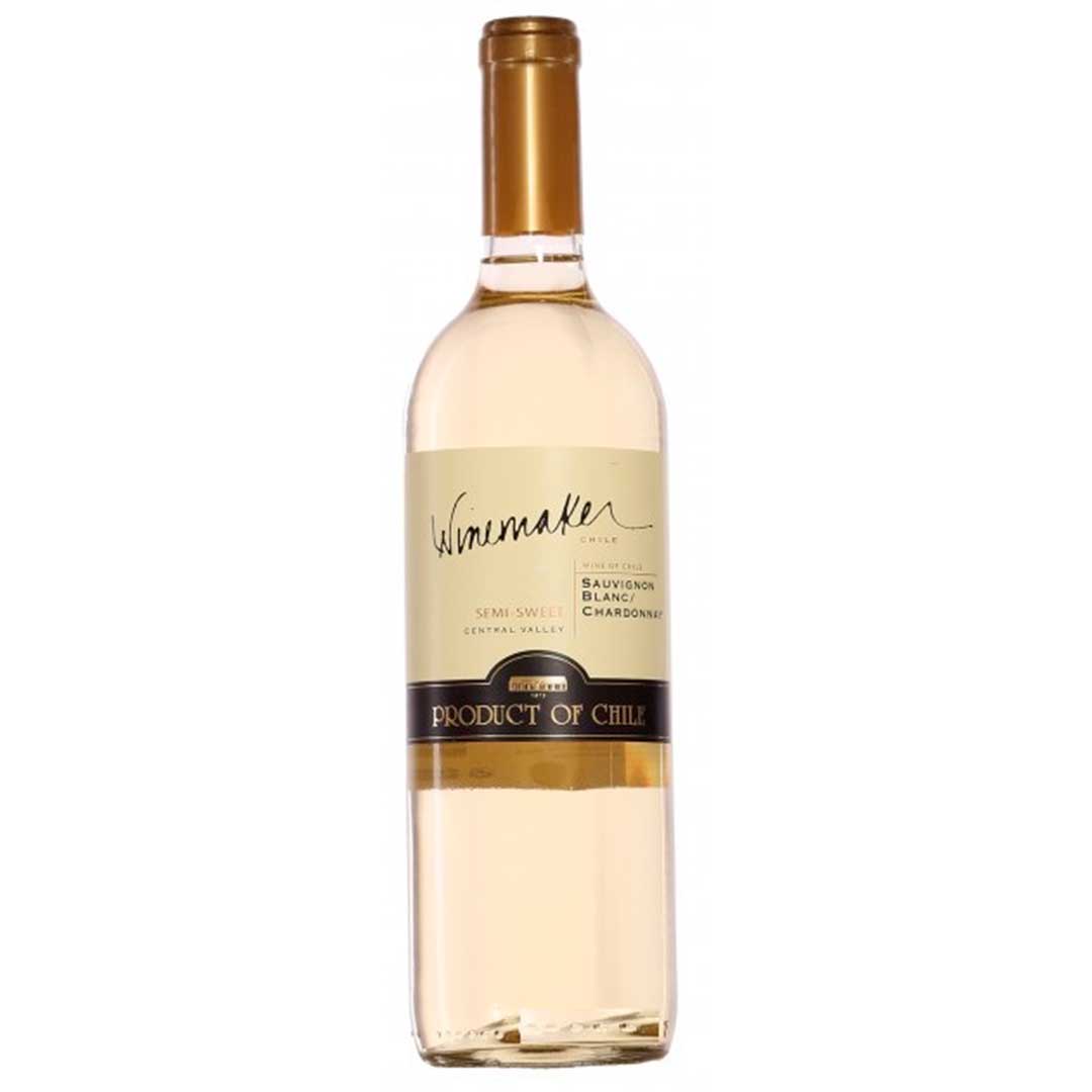Вино Winemaker Sauvignon Blanc/Chardonnay біле напівсолодке 0,75л 12% Вино напівсолодке на RUMKA. Тел: 067 173 0358. Доставка, гарантія, кращі ціни!, фото1