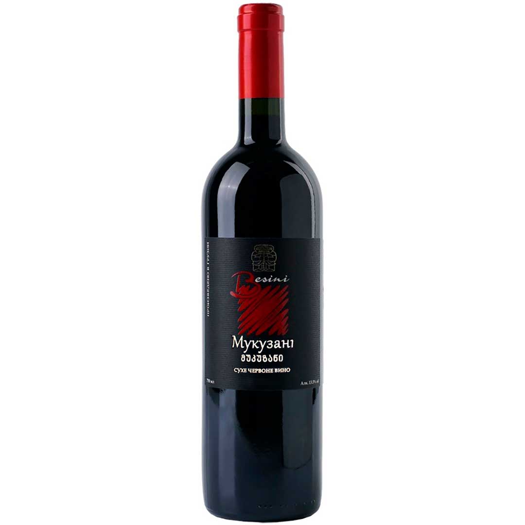 Вино Мукузани красное сухое, BESINII 0,75 л 13,5% Вино сухое в RUMKA. Тел: 067 173 0358. Доставка, гарантия, лучшие цены!, фото1