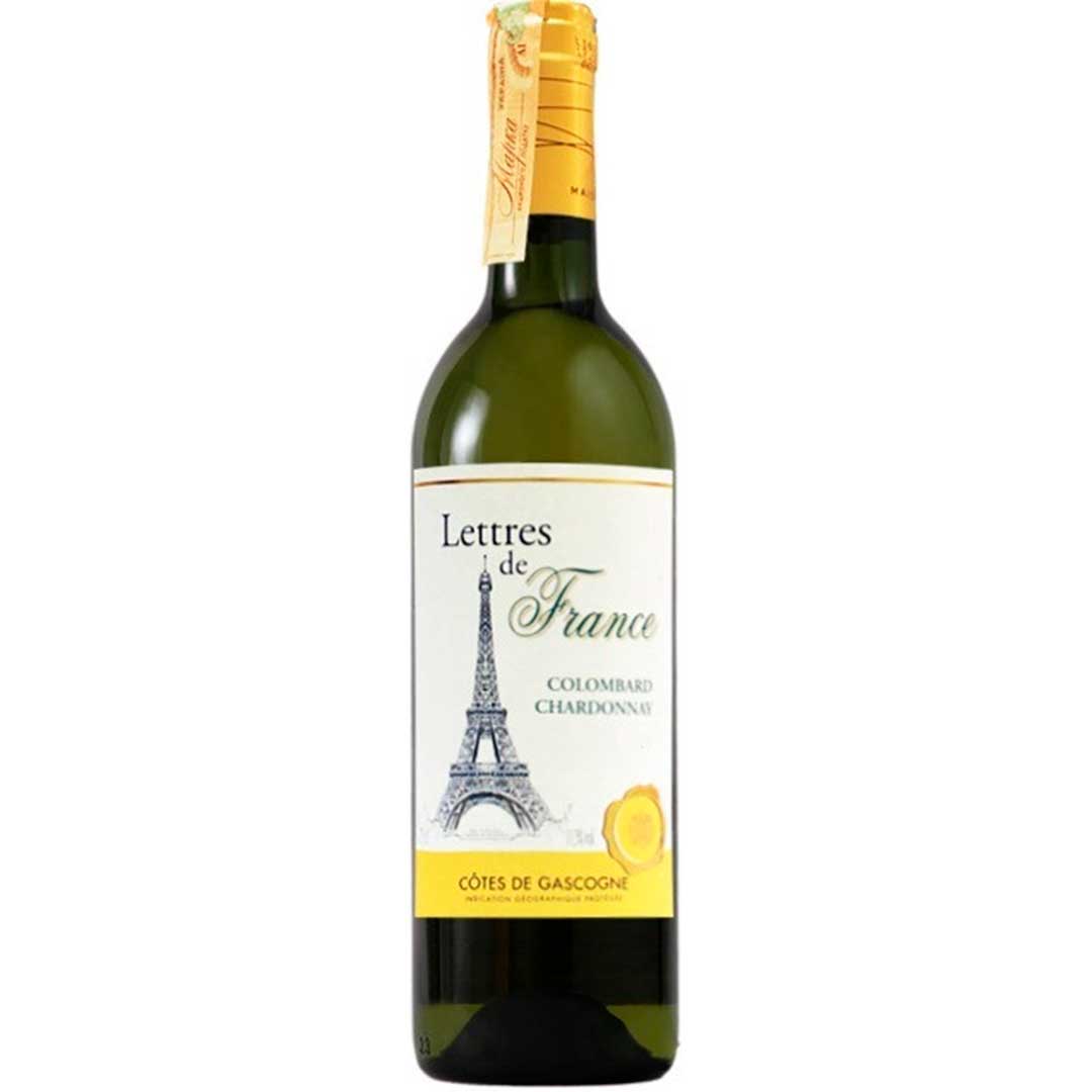 Вино Летр де Франс Коломбар Шардоне Біле сухе Lettres de France Chardonnay MaisBou 0,75 л 11,5% Вино сухе на RUMKA. Тел: 067 173 0358. Доставка, гарантія, кращі ціни!, фото1