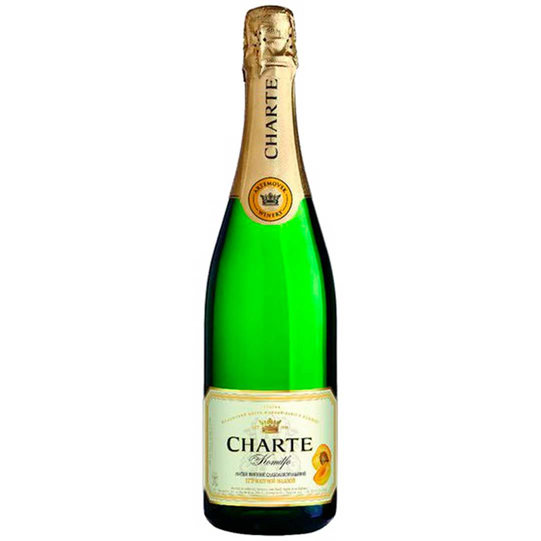 Вино абрикос ігристе Charte напівсолодке біле, Apricot CHARTE 0,75 л 6.0-8.5% Шампанское полусладкое в RUMKA. Тел: 067 173 0358. Доставка, гарантия, лучшие цены!, фото1