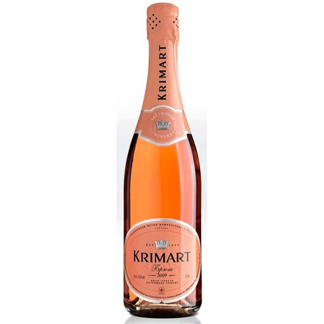 Вино игристое Krimart розовое брют 0,75л 10-13,5% Шампанское и игристое вино в RUMKA. Тел: 067 173 0358. Доставка, гарантия, лучшие цены!, фото1