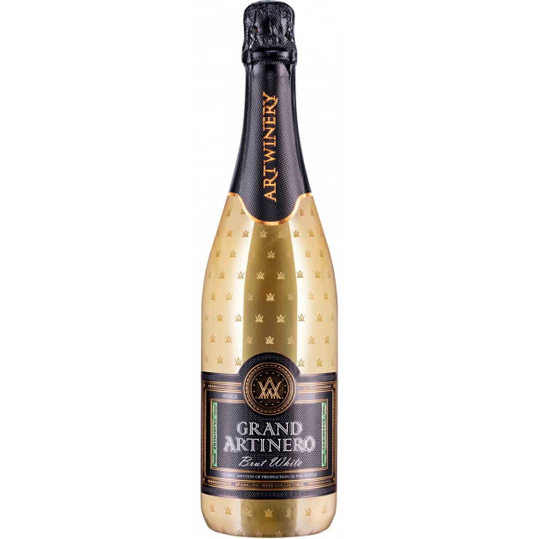 Вино ігристе Гранд  Артінеро 24 місяці брют біле, Grand Brut Artinero 0,75 л 10-13.5% Шампанское и игристое вино в RUMKA. Тел: 067 173 0358. Доставка, гарантия, лучшие цены!, фото1