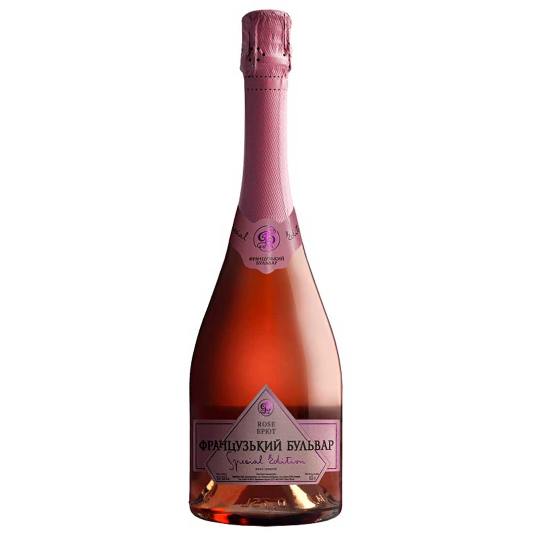 Вино ігристе Французький бульвар Special Edition Rose брют рожеве 0,75л 10,5-13,5% Шампанське і ігристе вино на RUMKA. Тел: 067 173 0358. Доставка, гарантія, кращі ціни!, фото1