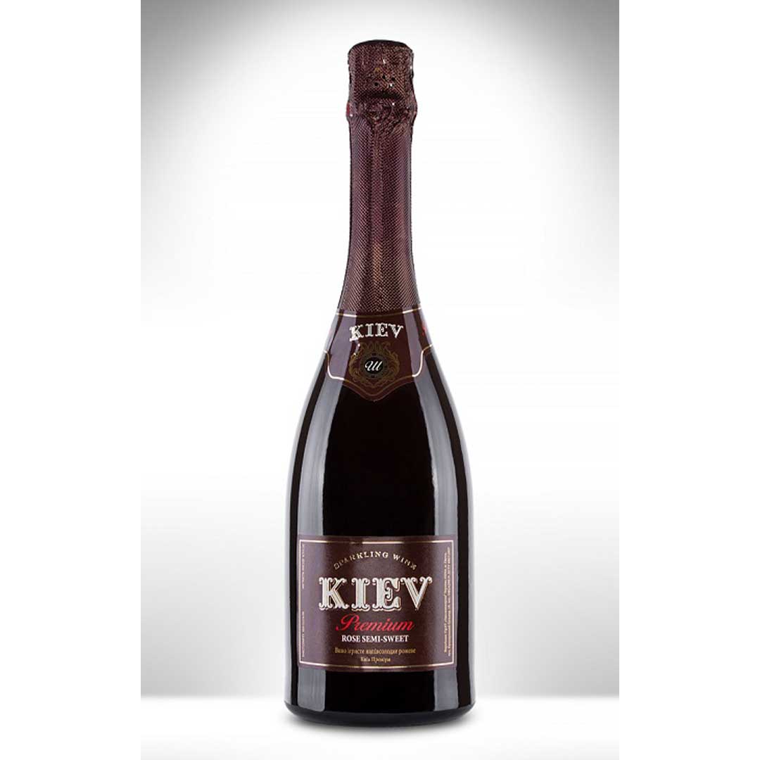 Вино игристое Kiev Premium розовое полусладкое 0,75л 10-13,5% Шампанское полусладкое в RUMKA. Тел: 067 173 0358. Доставка, гарантия, лучшие цены!, фото1