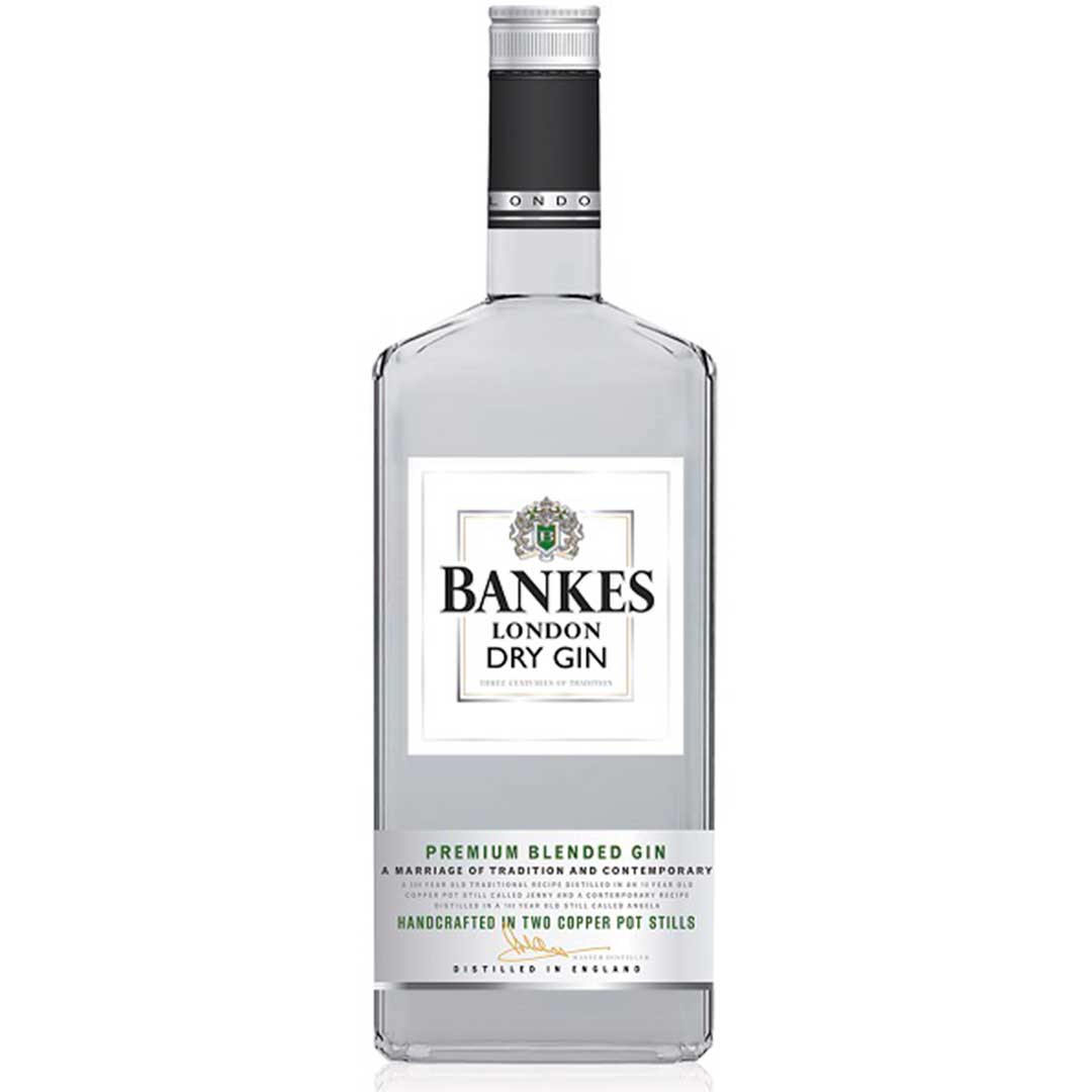 Джин Bankes London dry Gin Бенкс Лондон Драй Джин 1 л 40% Джин на RUMKA. Тел: 067 173 0358. Доставка, гарантія, кращі ціни!, фото1