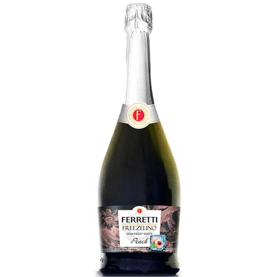 Напиток на основе вина Ferretti Freezelino Персик газированный белый полусладкий 0,5л 6-6,9% Шампанское полусладкое в RUMKA. Тел: 067 173 0358. Доставка, гарантия, лучшие цены!, фото1