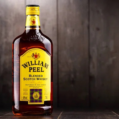 Виски Уильям Пил, William Peel 1 л 40% Бленд (Blended) на RUMKA. Тел: 067 173 0358. Доставка, гарантія, кращі ціни!, фото3