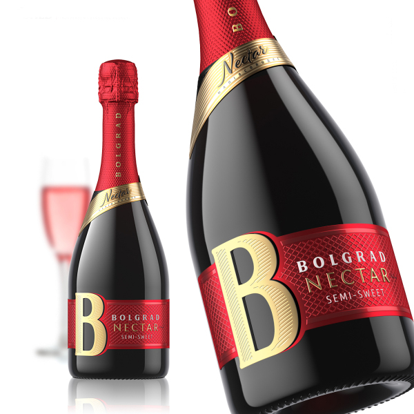 Вино ігристе Bolgrad Nectar червоне напівсолодке 0,75л 10-13,5% купити