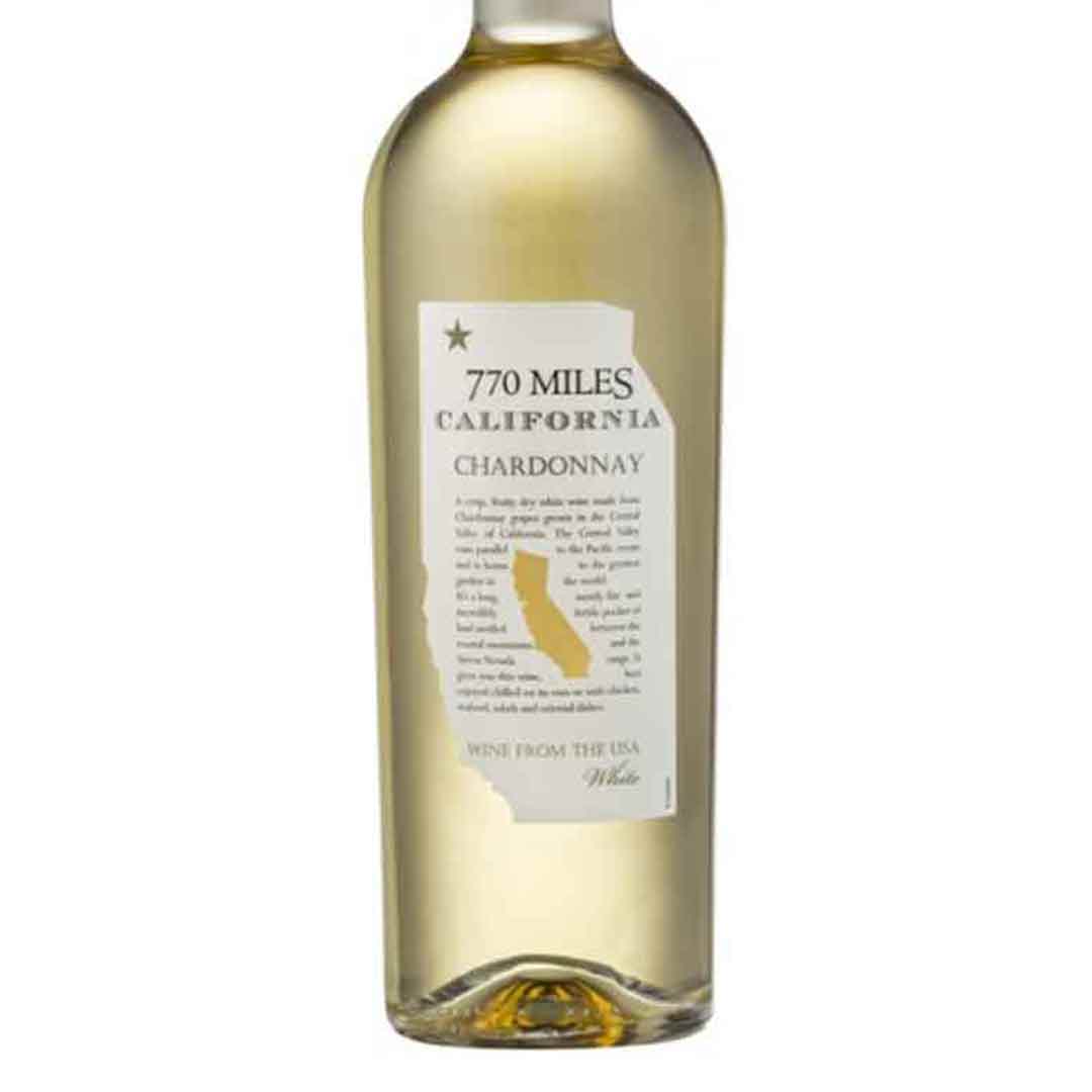 Вино 770 Miles Шардоне белое сухое 0,75л 12,5% купить