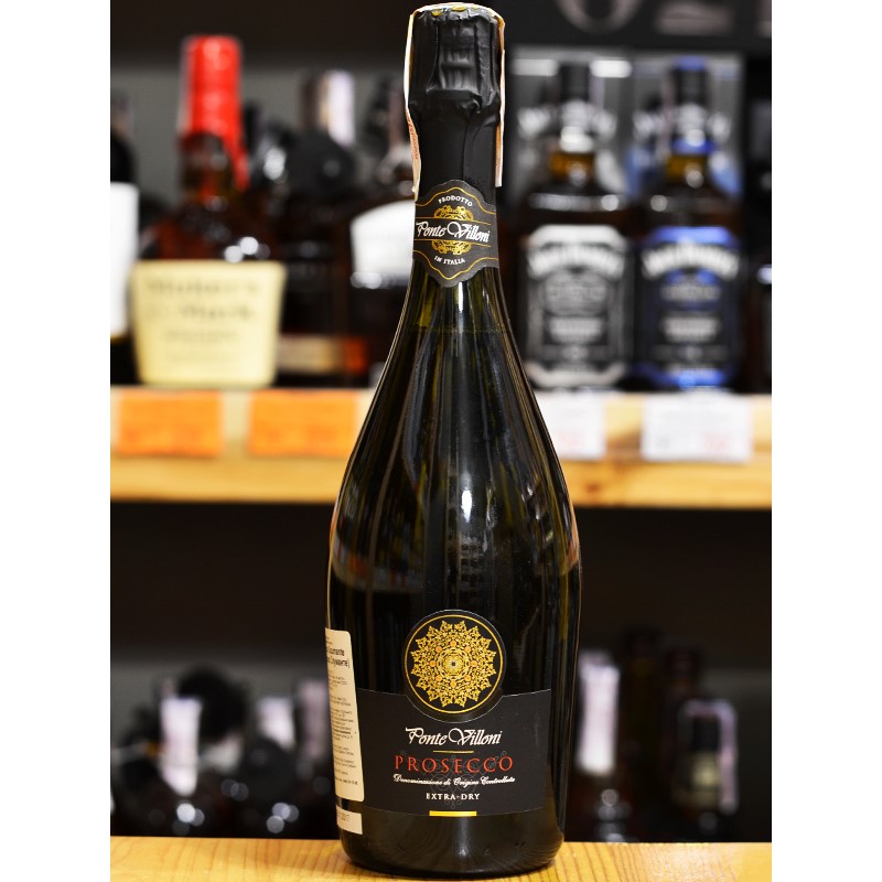 Вино игристое Ponte Villoni Prosecco Spumante Extra Dry белое экстра сухое 0,75л 11% купить