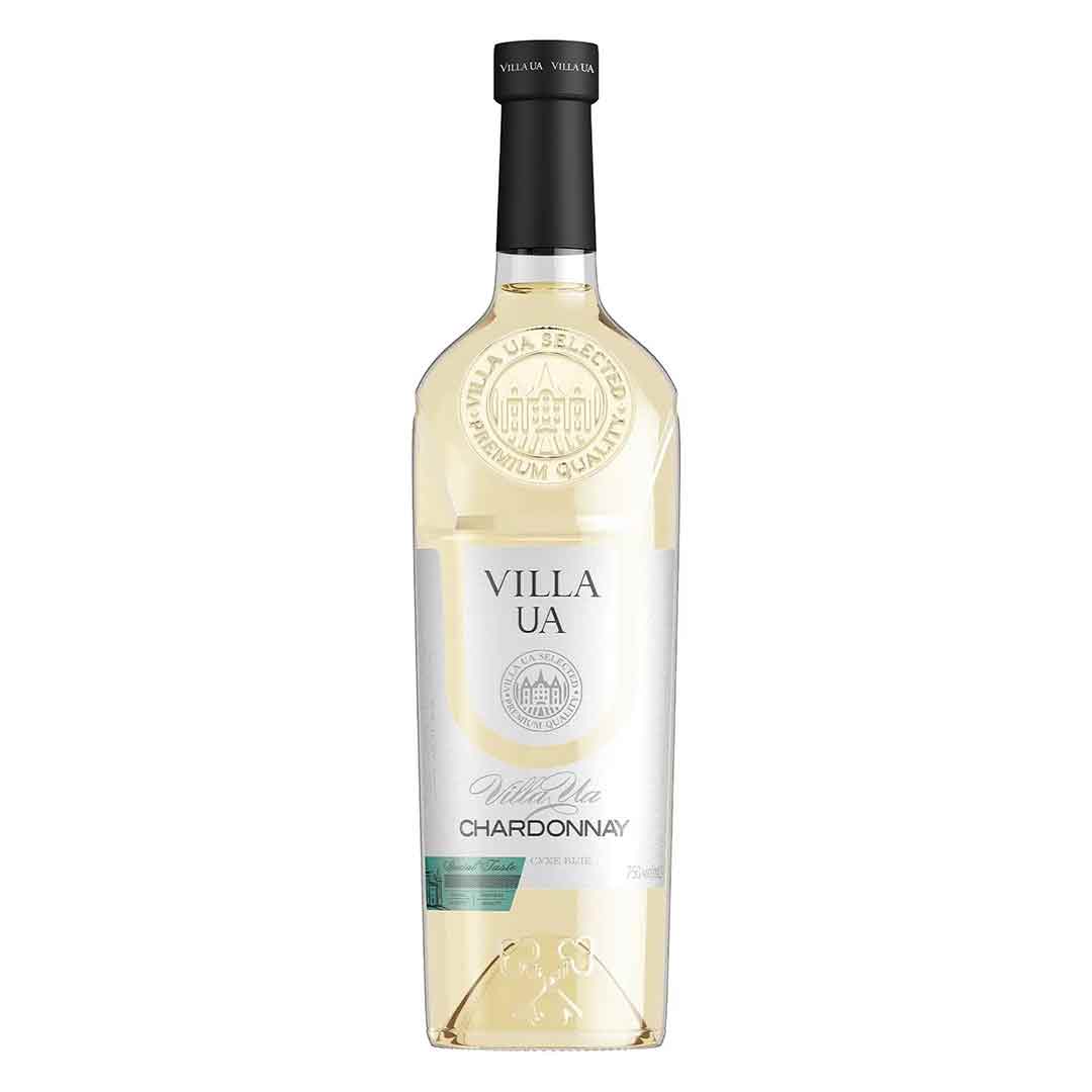 Вино Villa UA Chardonney белое сухое 0,75л 9,5-13%