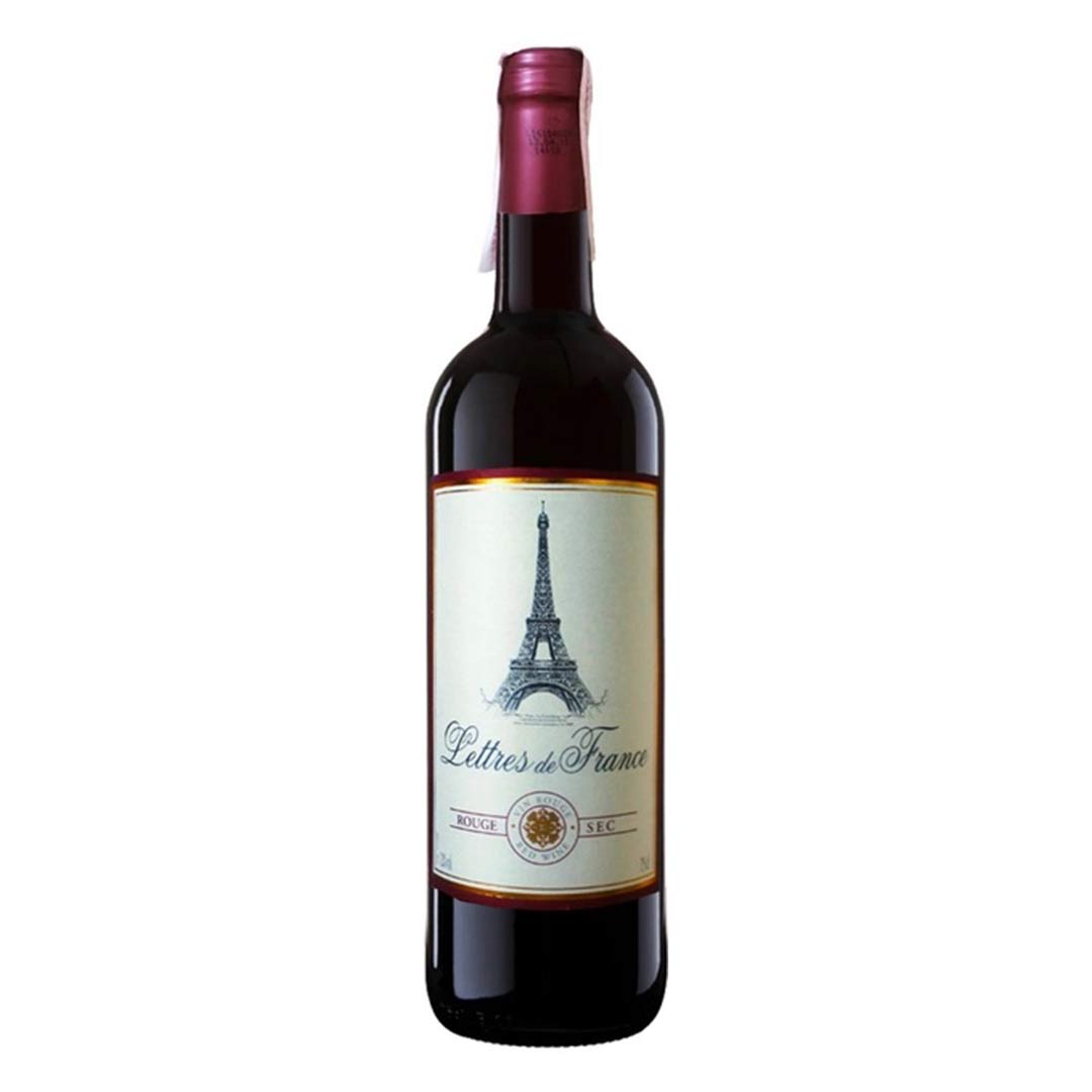 Вино Maison Bouey Lettres de France Rouge Sec красное сухое 0,75л 12%