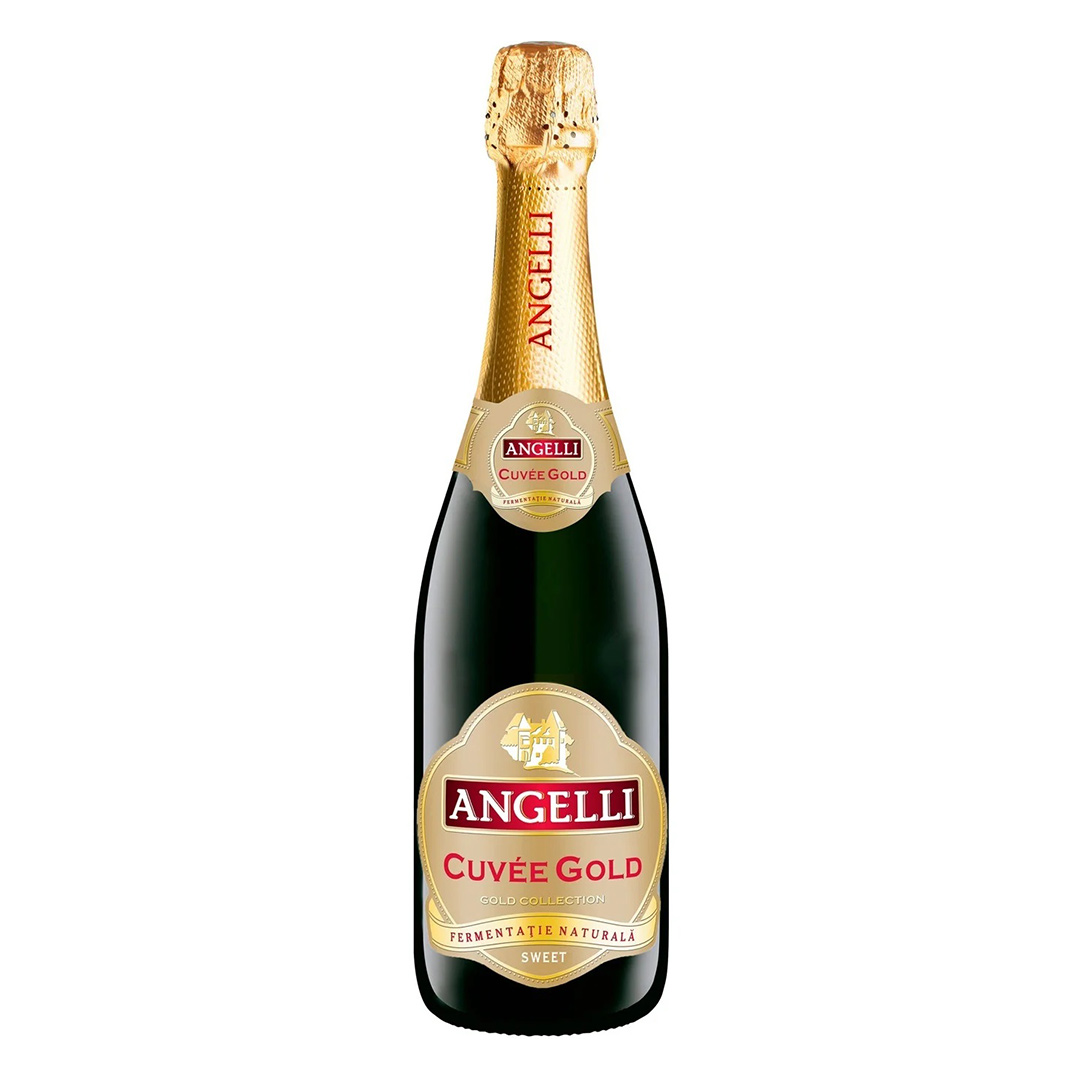 Вино ігристе Angelli Cuvee Gold біле солодке 0,75л 10,5%