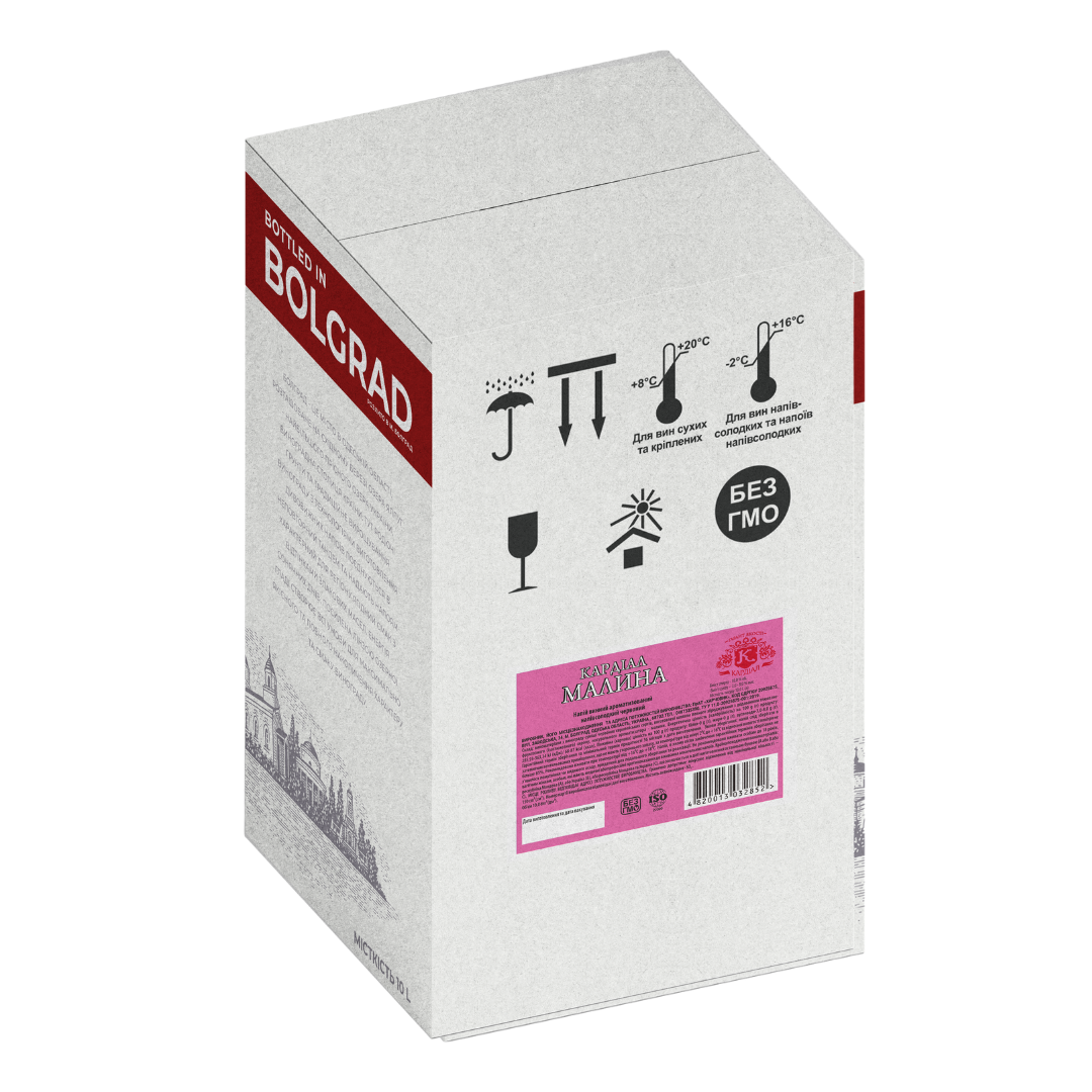 Напиток винный Болград Малина красный полусладкий 10л 9-12% купить