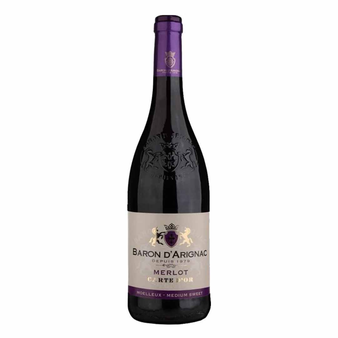 Вино Baron d'Arignac Merlot красное полусладкое 0,75л 12%