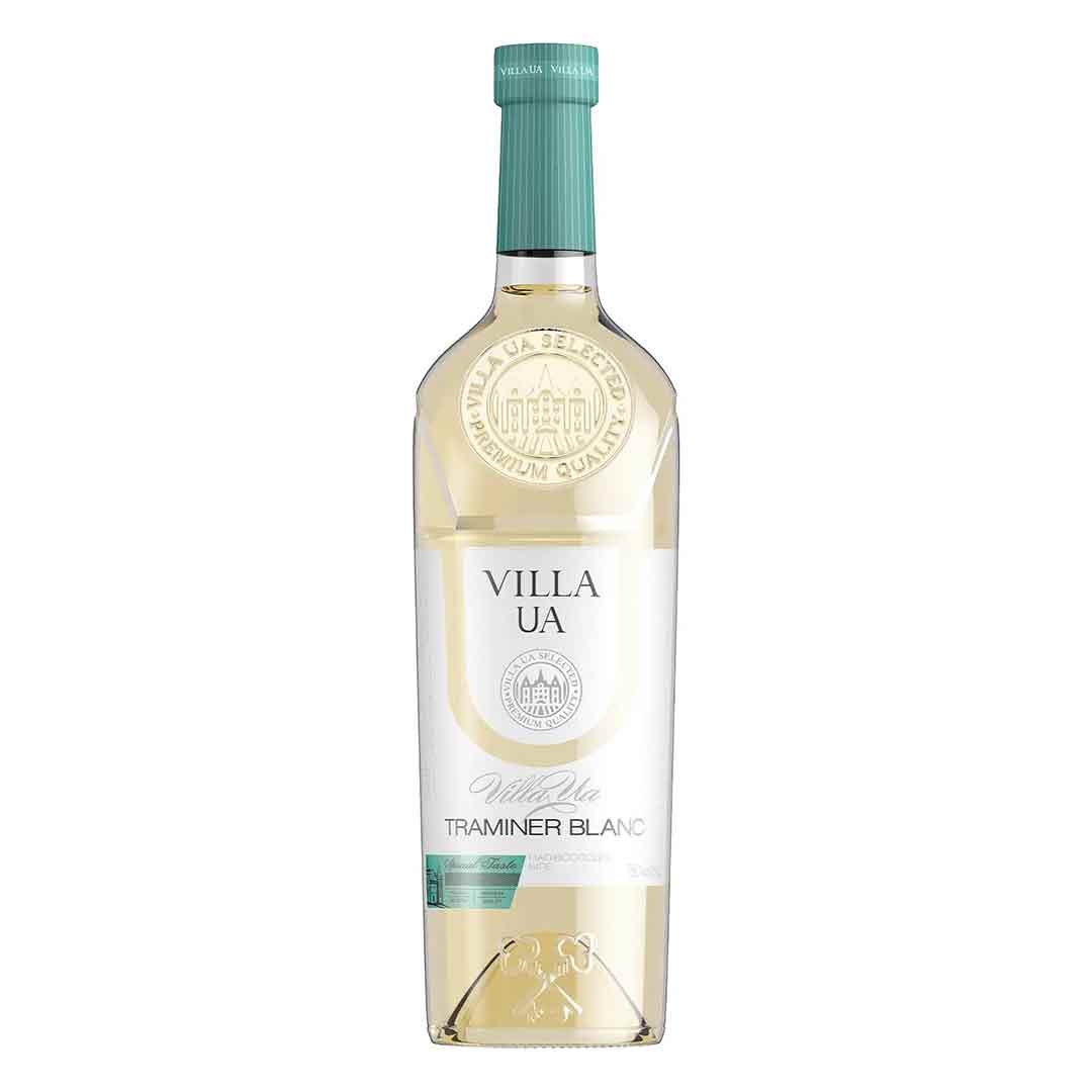 Вино Villa UA Traminer Blanc біле напівсолодке 0,75л 9,5-13%