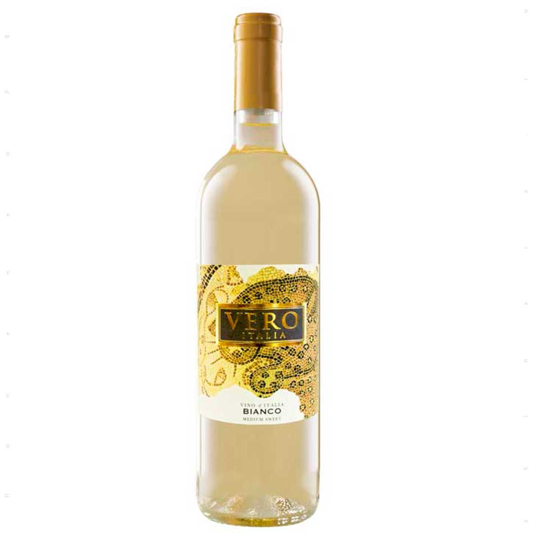 Вино Botter Vero Bianco Medium d'Italia белое полусладкое 0,75л 11%