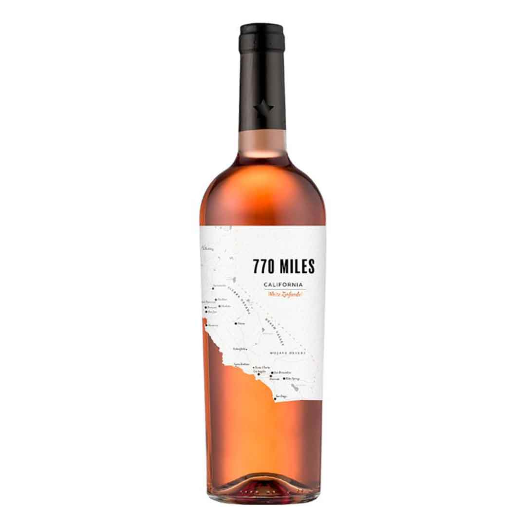 Вино 770 Miles Zinfandel Розе розовое полусухое 0,75л 10,5%