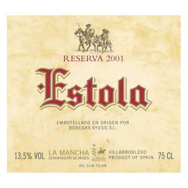 Вино Estola Gran Reserva La Mancha DO червоне сухе 0,75 л 13,5% купити