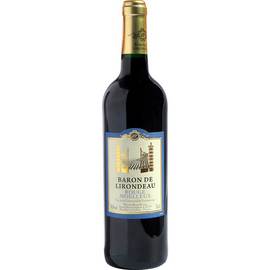 Вино Baron de Lirondeau червоне напівсолодке 0,75л 10,5%
