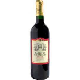 Вино Baron de Lirondeau красное полусладкое 0,75л 10,5%