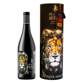 Вино Heart of Africa Pinotage красное сухое 0,75л 14% + Футболка
