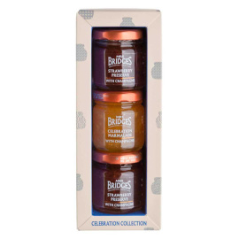 Набор конфитюров Праздничный (Клубника и Шампанское 2 и Апельсин и Шампанское) 3х Mrs Bridges 42 г