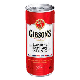 Слабоалкогольний напій Gibson's London Dry Gin & Tonic 0,25 л 5%