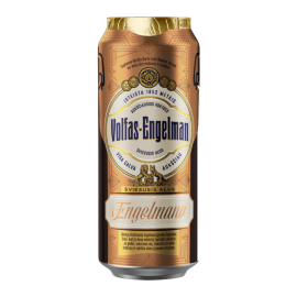 Пиво Volfas Engelman Engelmanо світле фільтроване 0,5 л 5%