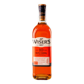 Виски J.P. Wiser's Triple Barrel 10 Years Aged 40% 0,7 л 0,7 л 40%