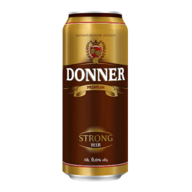 Пиво Donner Strong світле фільтроване 0,5 л 6,6%