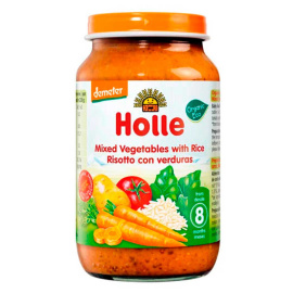Дитяче харчування Овочевий мікс з рисом органічне пюре (з 8 місяців) Holle 220 г