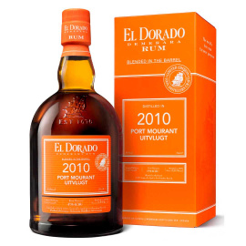 Ром выдержанный El Dorado Port Mourant-Uitvlugt 2010 подарочная коробка 0,7л 51%