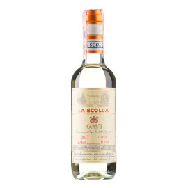 Вино La Scolca Gavi Etichetta Bianca белое сухое 0,375л 12%