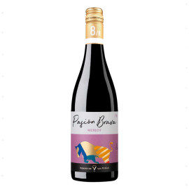 Вино Pasion Brava Merlot червоне напівсухе 0,75 л 10,5-15%