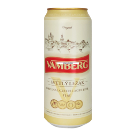 Пиво Vamberg Lager світле фільтроване 0,5 л 5,2%