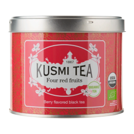 Чай чорний Чотири Червоні Фрукти органічні, Kusmi Tea, 100г