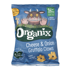 Снеки кукурудзяні Груффало Сир та цибуля органічні Organix 15 г