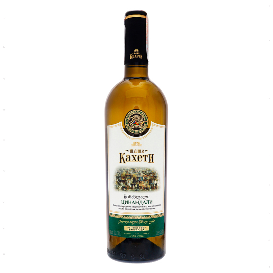 Вино Шато Кахеті Цинандалі сухе біле 0,75л 10%