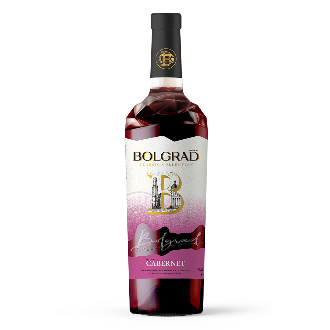 Вино Bolgrad Color Каберне червоне сухе 0,75л 9,5-14%