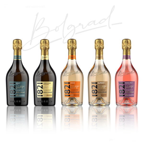 Вино игристое Bolgrad 1821 Vintage Bolgrad Брют розовое 0,75л 10-13,5% купить