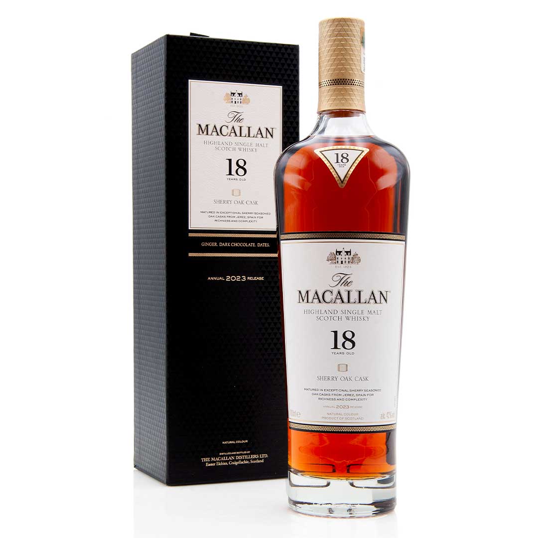 Виски The Macallan Single 18 лет 0,7л 43%