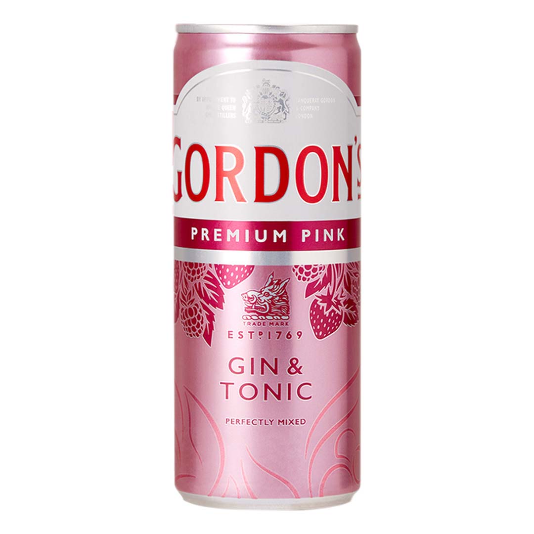 Напиток слабоалкогольный Gordon's Pink Gin+Tonic 0,25л 6,4%