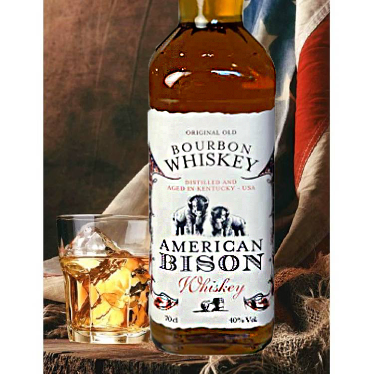 Bourbon Whiskey American Bison 0,7л 40% купить