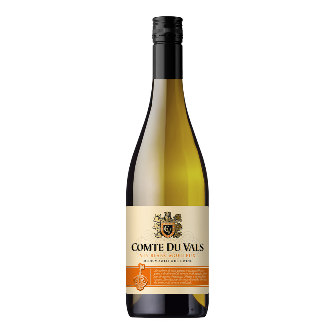 Вино Сomte du Vals Blanc medium sweet напівсолодке біле 0,75л 10,5%